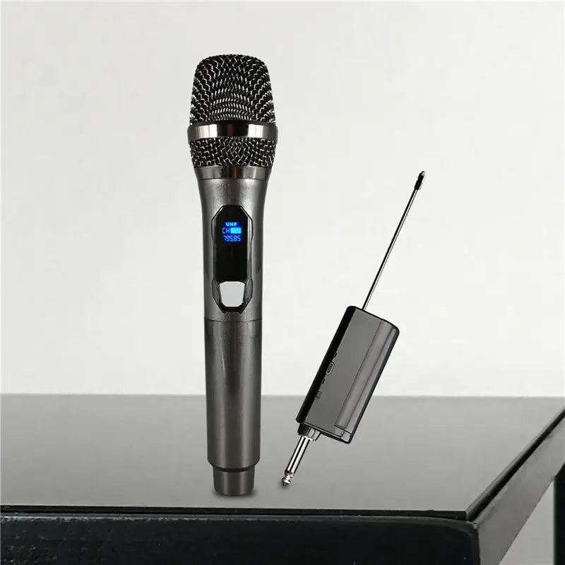 Wireless Microphone For Karaoke Party Home Meeting Church School Show With Rechargeable Lithium Battery Receiver