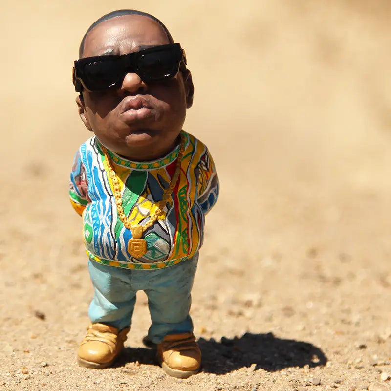 Fun Hip Hop Rapper Funny Bro Figurine Model Resin Statue for Home Indoor Outdoor Sculptures Car Decoration Garden Ornaments Gift