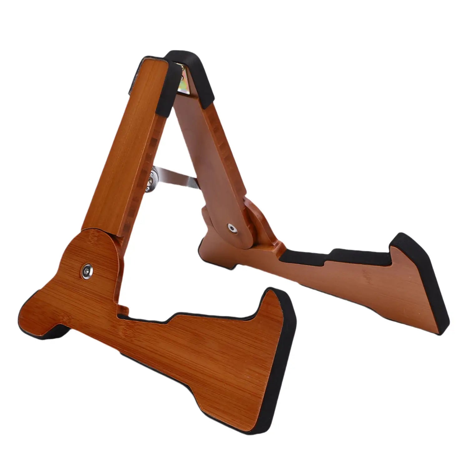 Guitar Stand A-frame Foldable Guitar Stand Matte Wood Guitar Stand for Guitar Bass Cello Mandolin Banjo Ukulele