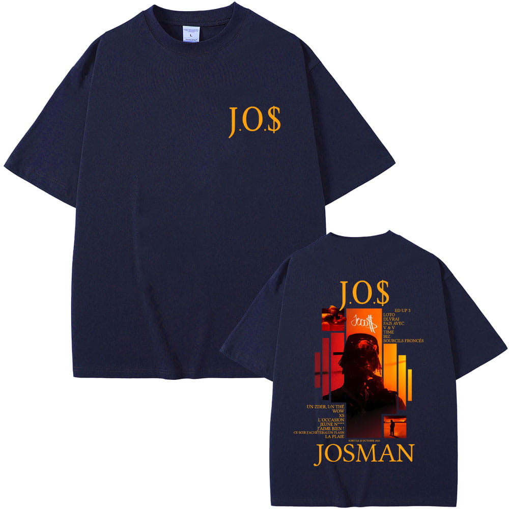 Rapper Josman J.O.$ Album Graphic T-shirt Men Women Hip Hop Fashion Pop Music T-shirts Casual Cotton Vintage T Shirt Streetwear