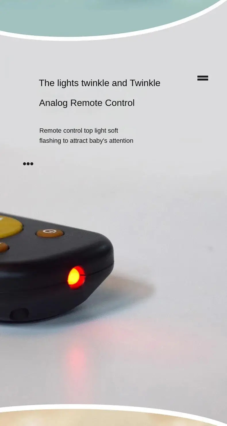 Infant Simulation TV Remote Control Toys with Music and Light Musical Baby Toy Sensory Remote Kids Baby Toys for 1 2 3 Years Old