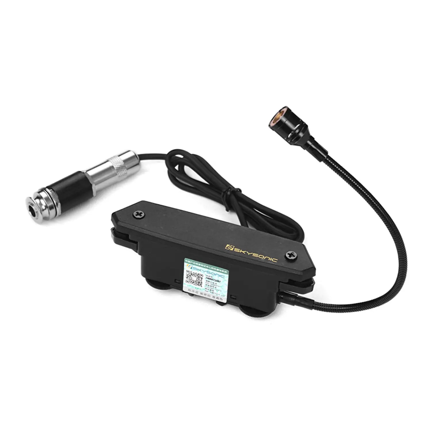 Acoustic Guitar Active Soundhole Pickup Magnetic + Microphone Dual Pickup Systems with Volume Controls for Classic Folk Guitars