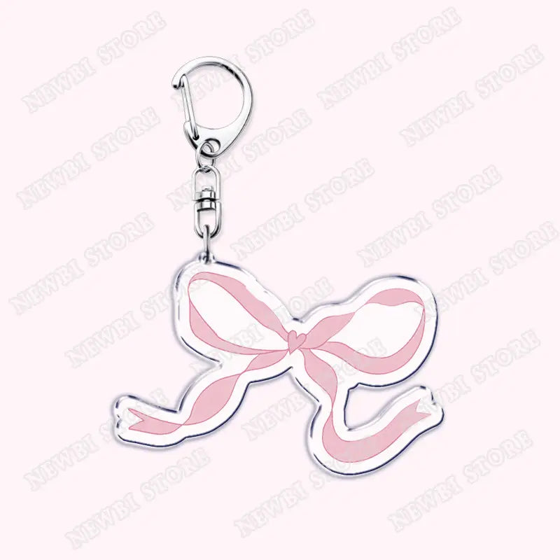 Aesthetic Coquette Pink Keychains for Womens Accessories Ribbon Hot Girl Book Club Bow Flowers Keyrings Friends Lovers Gifts