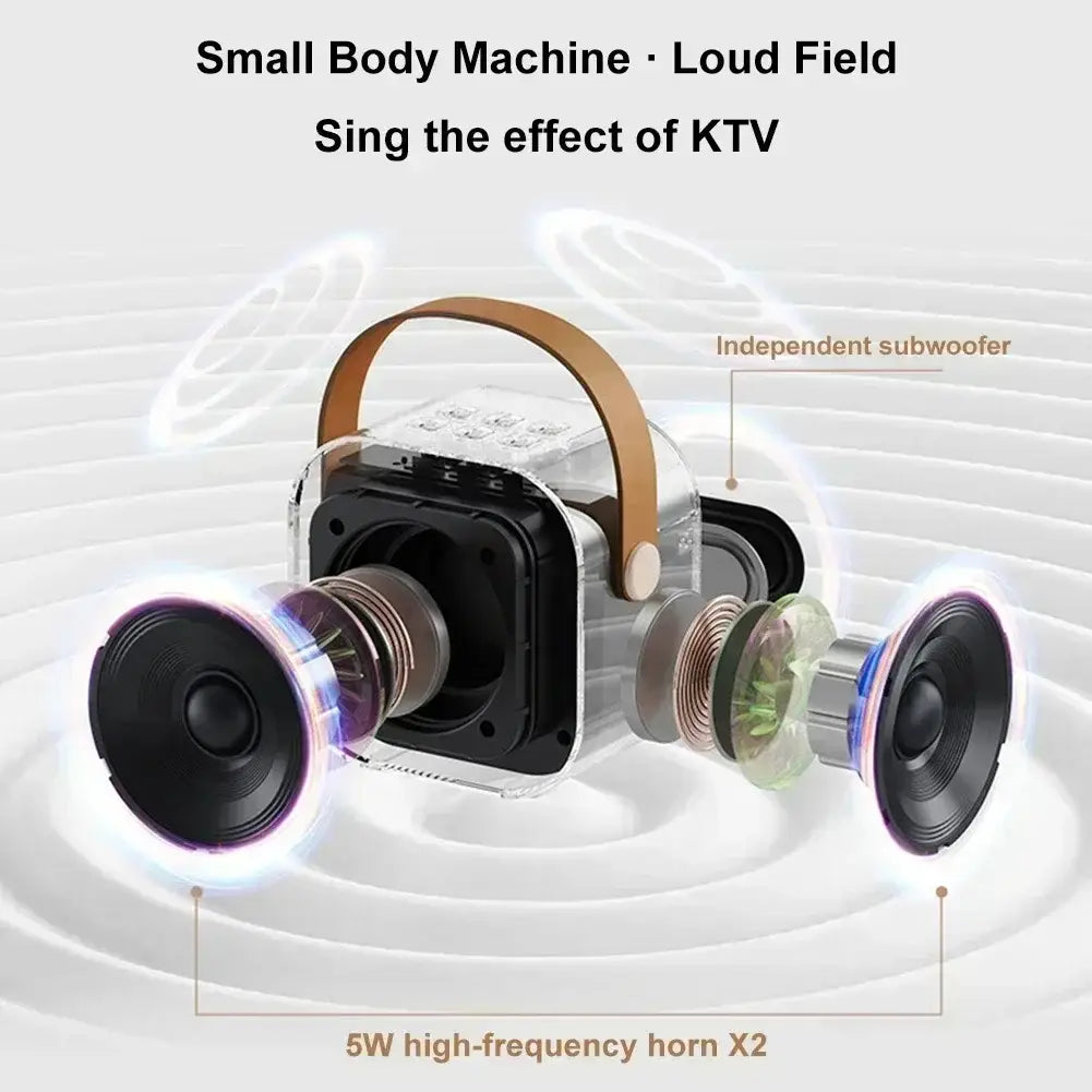 Hot sales K12 Karaoke Microphone KTV with 2 Wireless Microphones for Home Bluetooth 5.3 PA Speaker Singing Children’s Gifts