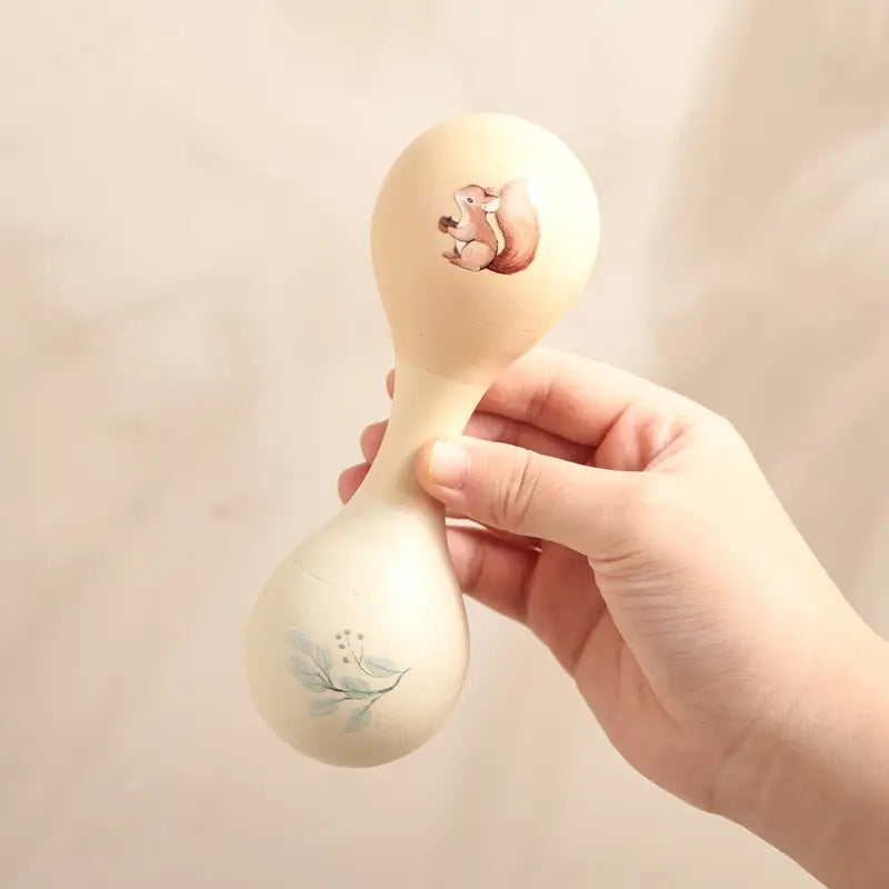 Baby Rattle Toy 0-12 Months Musical Instrument Wooden Montessori Toys Cartoon Animal Xylophone Baby Educational Toy Kid‘s Gift