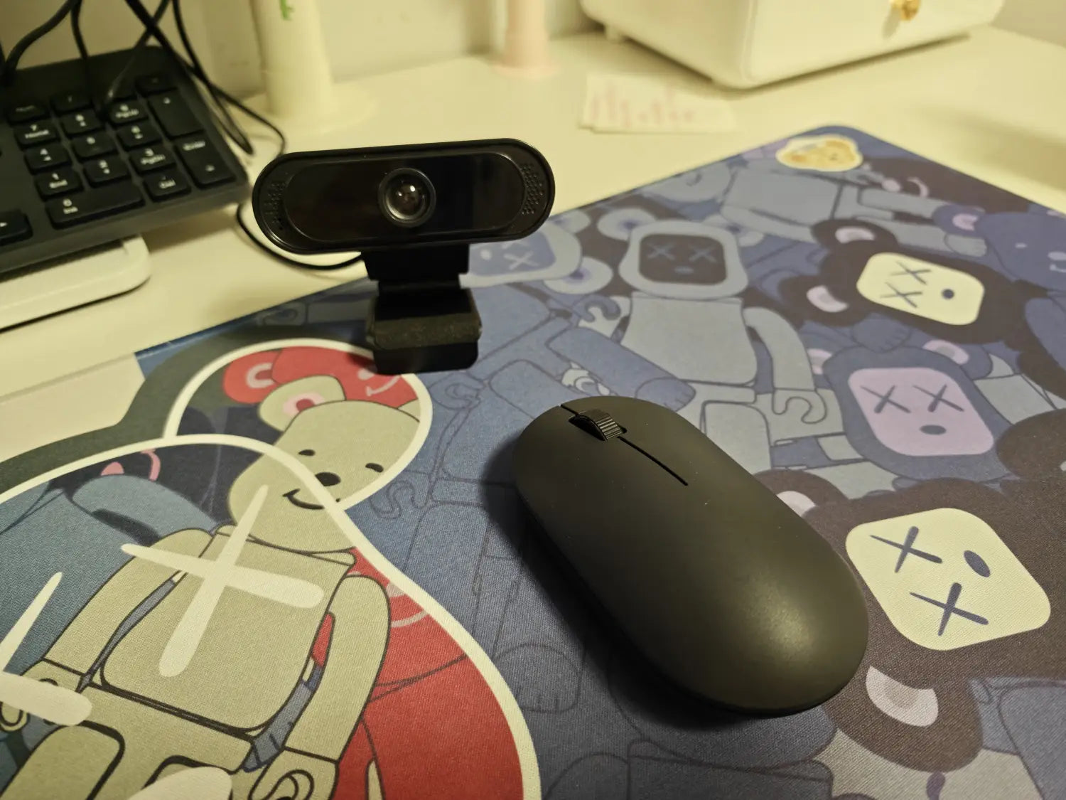 Webcam with Microphone USB Computer Camera for Video Calls Zoom Teams Streaming Plug and Play for PC Mac