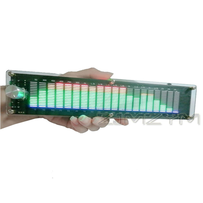 Music Spectrum Dynamic Level Indicator Multi Mode DSP Equalizer EQ Voice Control DC7-24V