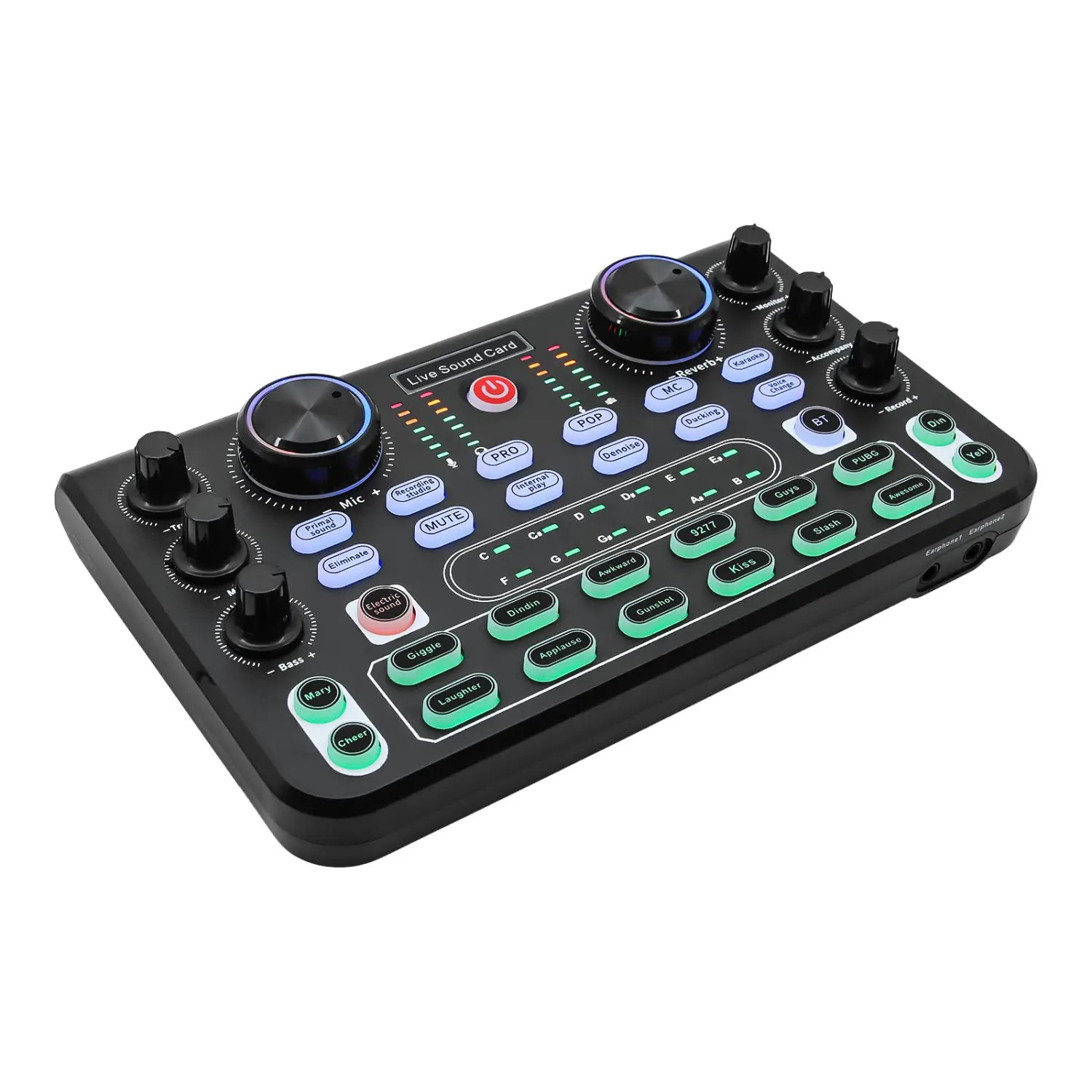 X60 Sound Card English Version Professional Sound Cards Audio Mixer For Karaoke Broadcast KTV Singing Live Sound Studio Mixer