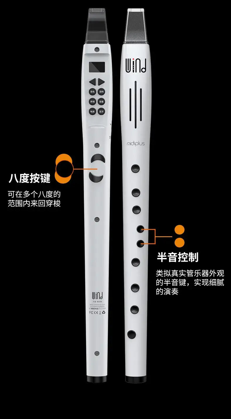Mini Digital Pocket Flute Wind Wood Instrument Imitation of Various Musical Instrument Sounds Music Entertainment