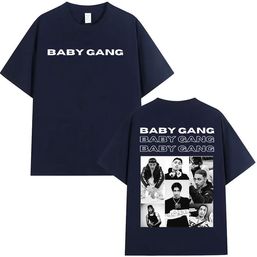 Rapper Baby Gang Album 2026 Merch T Shirt Men’s women Retro Fashion Short Sleeve T-shirts Hip Hop Oversized T-shirt Streetwear