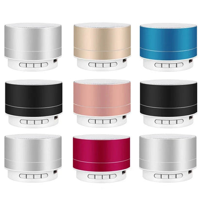 A10 portable bluetooth speakers in metallic silver gold blue black rose gold and magenta with support tf card and perfect sound