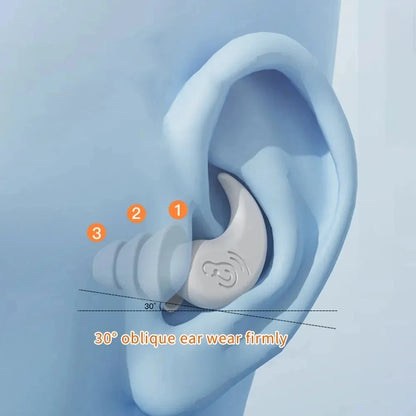 Sleep Noise Reduction Silicone Earplug Ear Protection Earplugs Anti-Noise Waterproof Plug For Travel Work Waterproof Earplugs