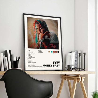Nordic Pop Rapper Quevedo Poster Aesthetics Mora Feid Eladio Carrion Rauw AlejanDro Music Album Canvas Print Wall Art Room Decor