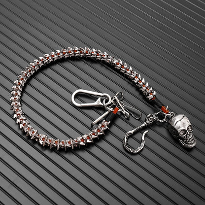 Personalized alloy keel pants chain, hip-hop motorcycle riding decoration, wallet chain, Halloween gift accessories