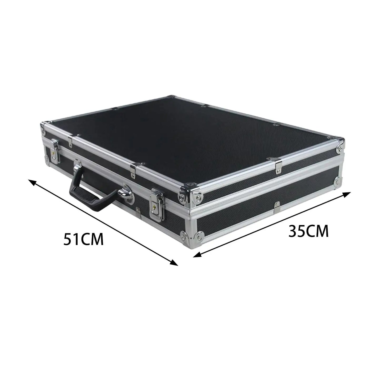 Microphone Case Studio with Sponge Lining Impact Resistant Instrument Box Singing Professional Hard Shell Mic Case for 4/8 Mics