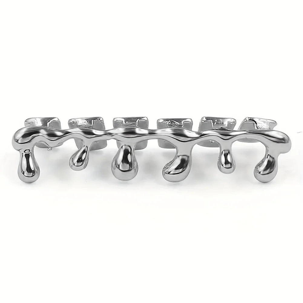 Fashionable Hip-Hop Dental Accessories, Niche Design, Teardrop Dental Ornaments, Hip-Hop Rap Braces, Teardrop Dental Ornaments