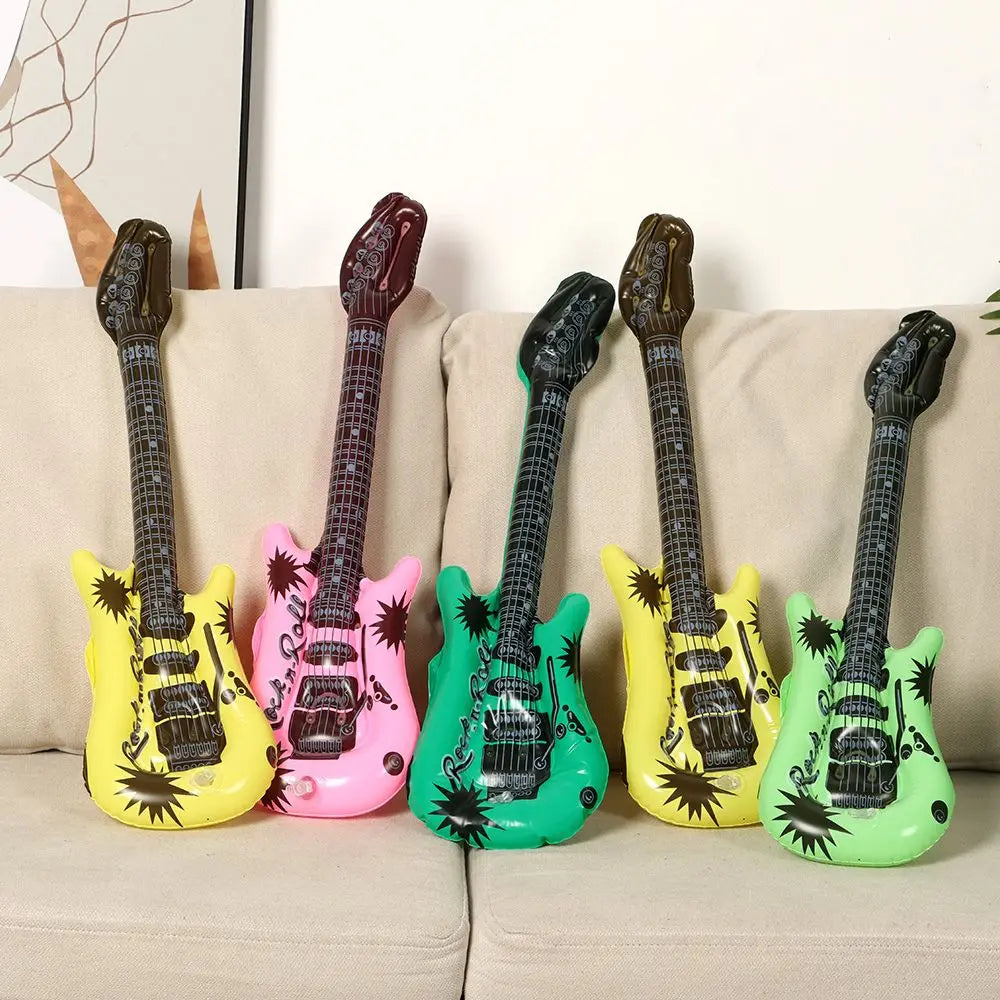 15Pcs Inflatable Instruments Toy Music Balloons Set Simulation Instrument Guitars Saxophones Microphones Party Toy