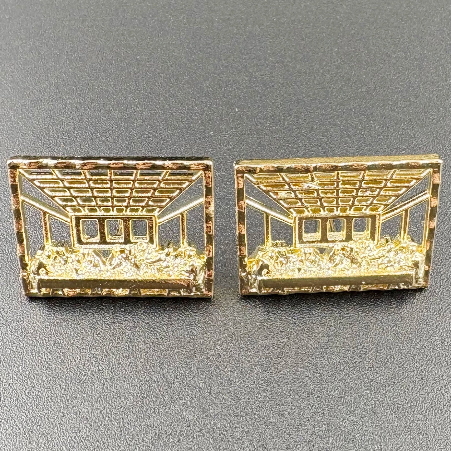 Hip Hop Style nugget earrings for man woman last supper jesus stud earrings Rock and roll jewelry punk 14k gold plated