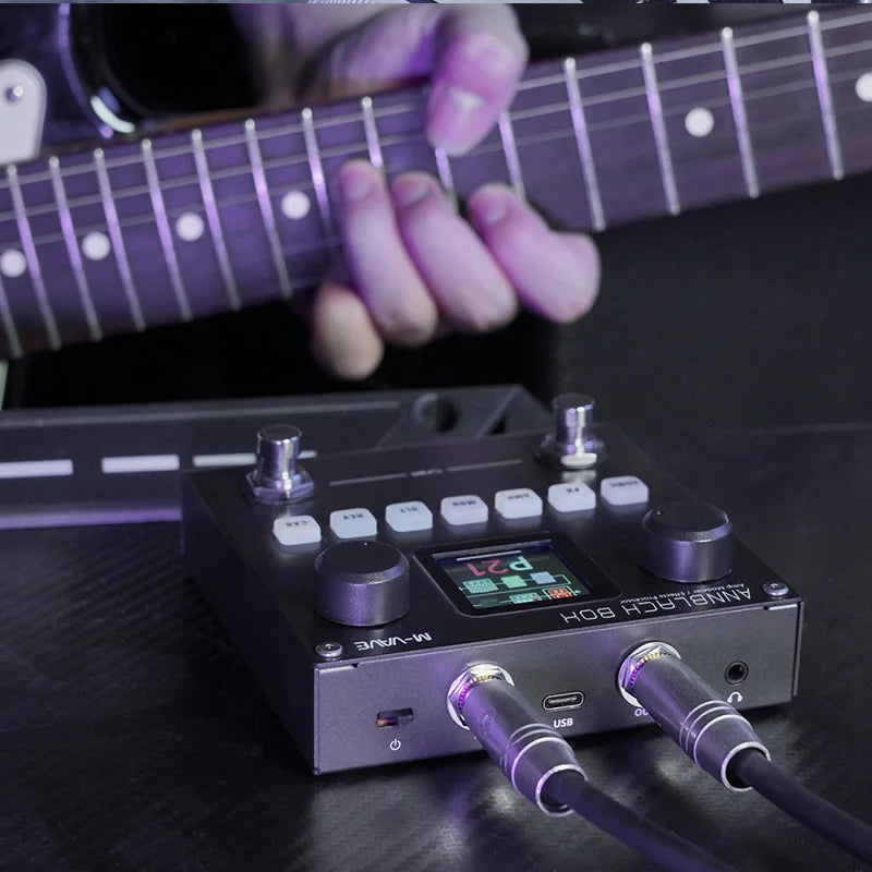 M-VAVE BLACK BOX Guitar Effects Processor, Supports IR Loading for Recording/Performance/Practice