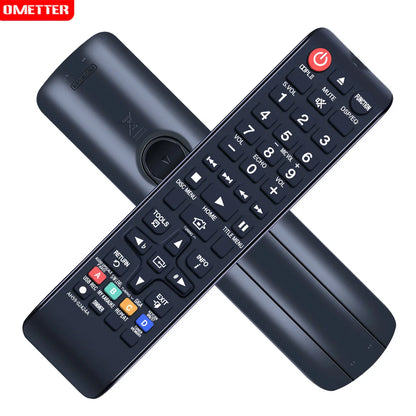 Black plastic remote control replacement with red power button and colorful keys for samsung ah59-02425a ah59-02413a ht-e330k
