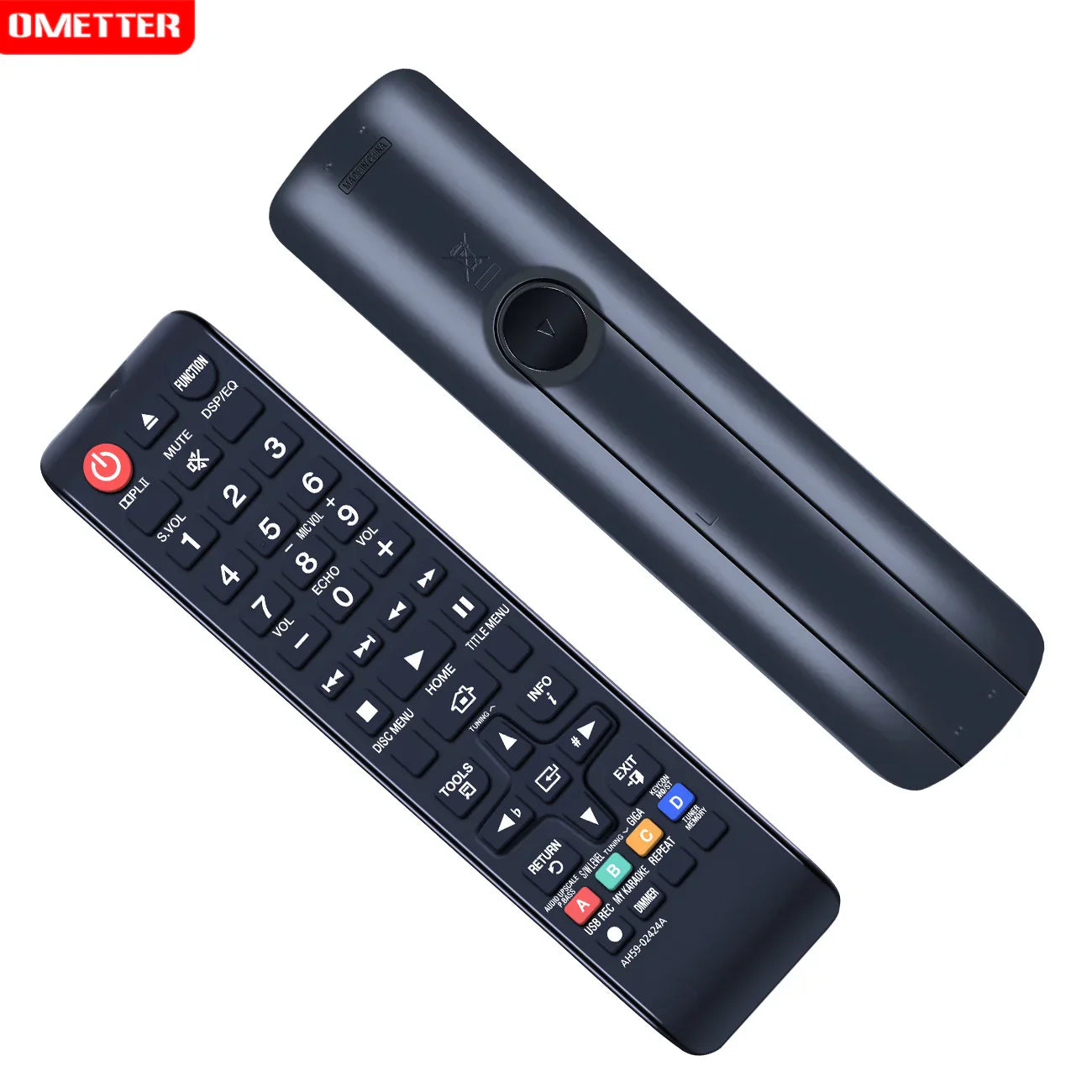 Black plastic samsung remote control replacement with matte finish for ah59-02425a ah59-02413a ht-e330k home system