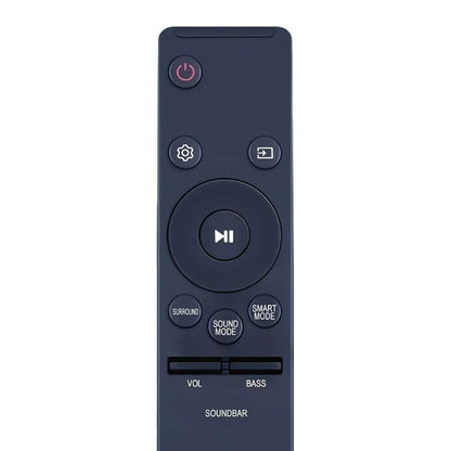 Black ah59-02759a remote control with circular navigation pad and sound settings for samsung soundbar speaker hw-ms551 hw-ms6500 hw-ms6501