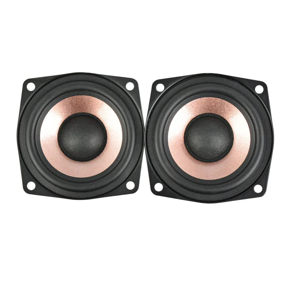 Aiyima black and copper 2.5 inch ohm hifi home full range music desktop speakers with matte finish