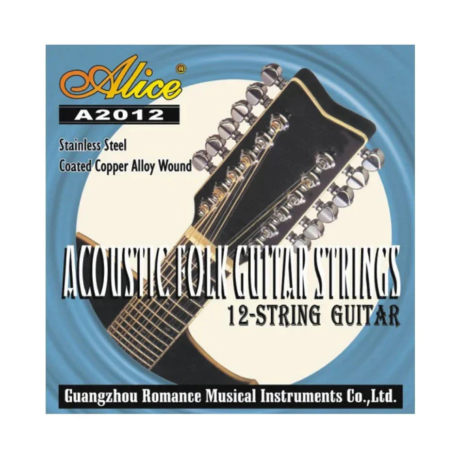 Alice A2012 12 strings acoustic guitar set with coated copper alloy stainless steel wound musical instrument strings
