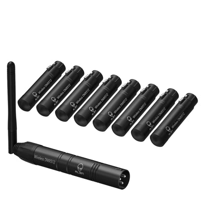 Black alien wireless dmx512 transmitter with antenna for disco dj party moving head laser stage lighting control