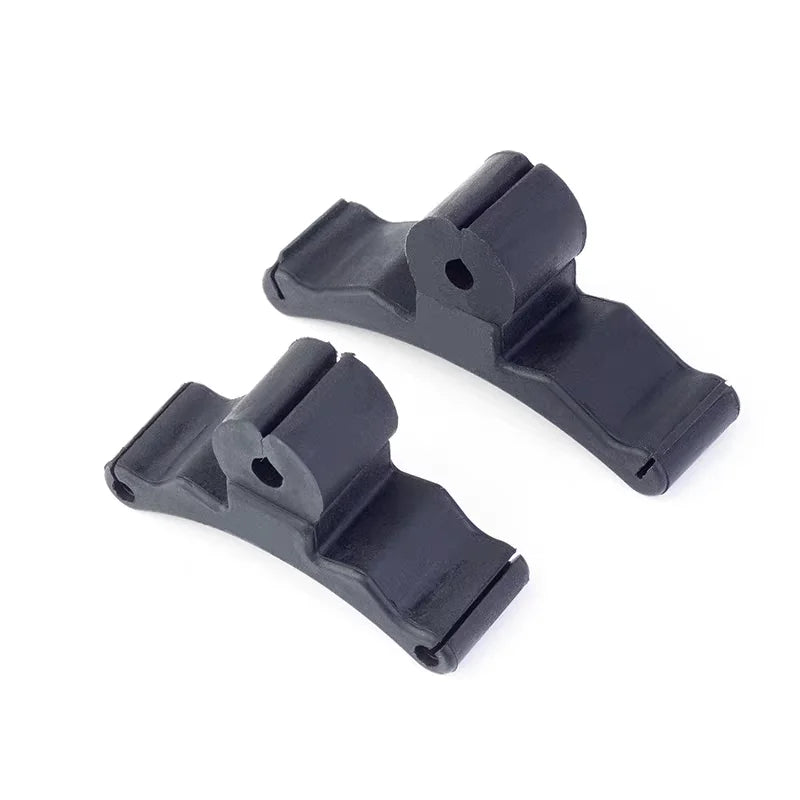 Black plastic bicycle headset spacers suitable for musical instrument microphone clips violin and mic clamps stringed use