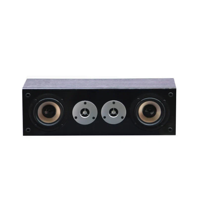 Black rectangular aosibao inch passive speakers with two woofers and ohm mounted mid drivers for theater combination audio