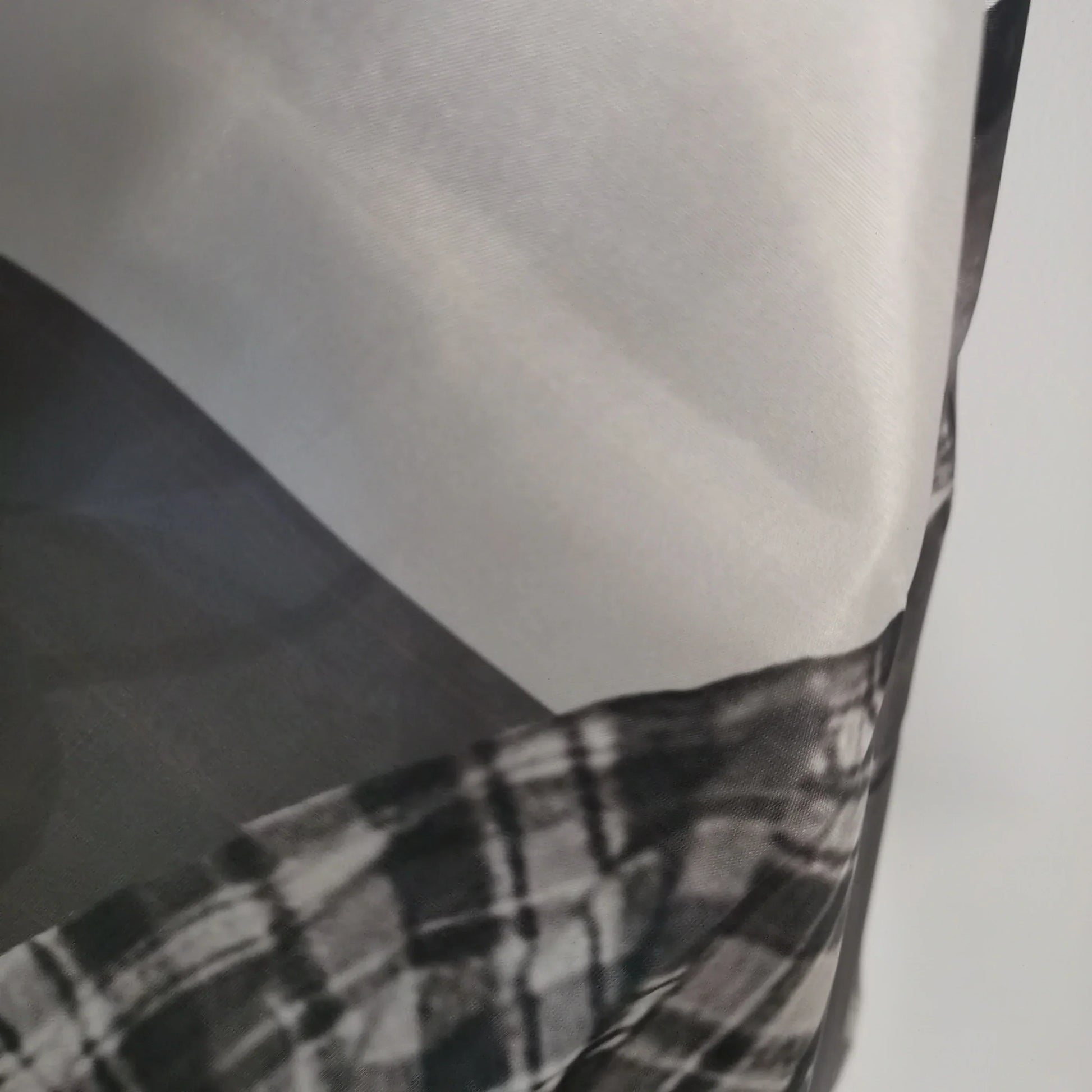 Black and white plaid fabric with soft translucent overlay for rockys flag 3x5fts 2x3fts rapper room aesthetic music album decor