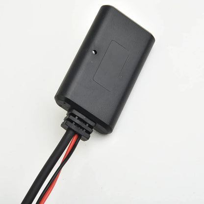 Black plastic aux cable wireless adapter with red and black wires for bmw e39 mini r50 audio systems