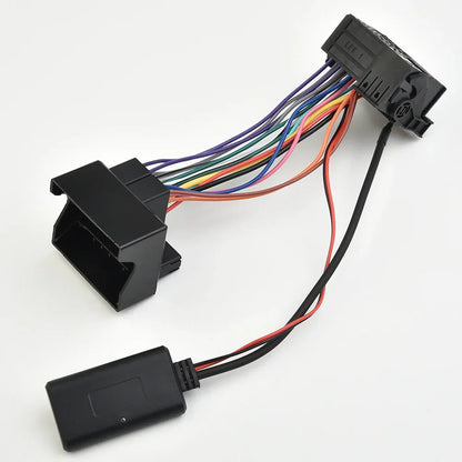 Black plastic aux cable wireless car audio adapter with multi-colored wiring for bmw e39 mini r50 cd radios navi receivers