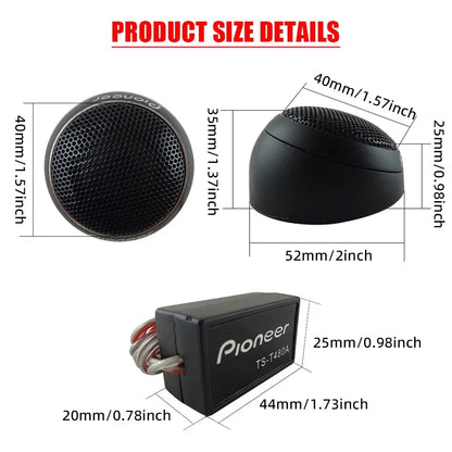 1Pair 300W Car Stereo Speakers Music Car Tweeters Car Audio Silk Film Speaker Boxes High-Pitched Modificat Tweeter Loudspeaker