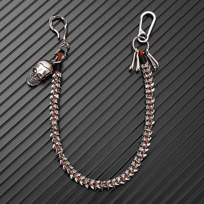 Personalized alloy keel pants chain, hip-hop motorcycle riding decoration, wallet chain, Halloween gift accessories