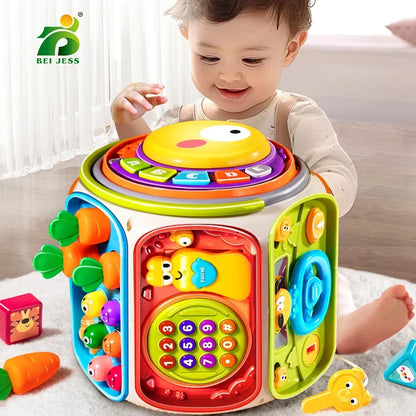 Brightly colored baby cell phone toy with sound light education features for 12 months kids gifts and development