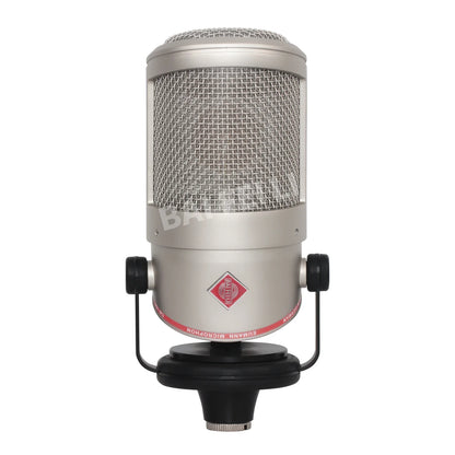 Silver baifeili bcm104 professional studio condenser microphone with mesh grille and premium shock mount for high-fidelity recording
