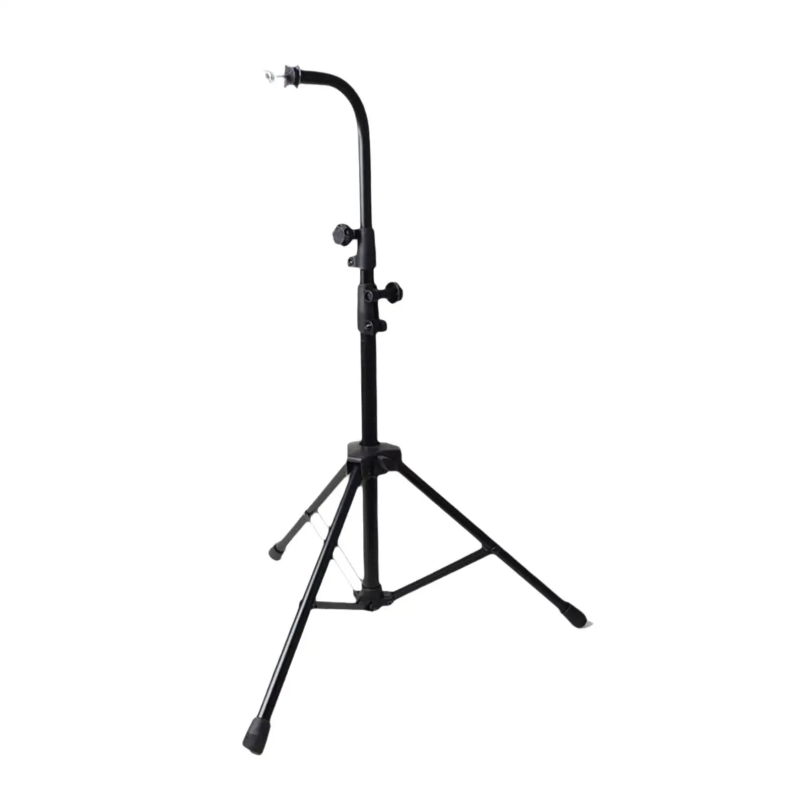 Black metal bar chimes tripod stand with practical height adjustable curved arm for practice birthday gift use