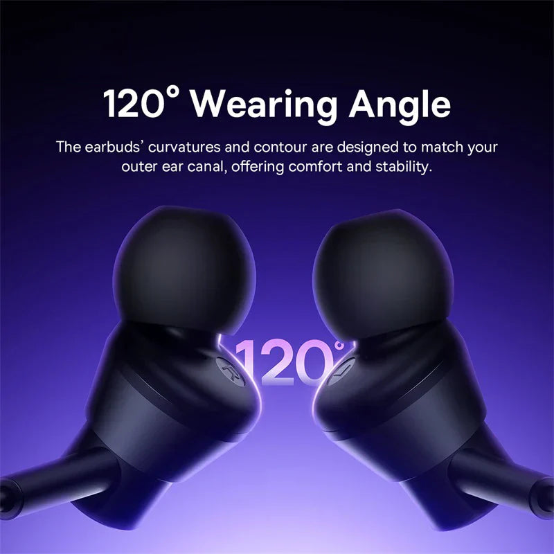Black silicone baseus encok cz11 earbuds with mic 120°angle and 3.5mm jack wired design for comfortable fit