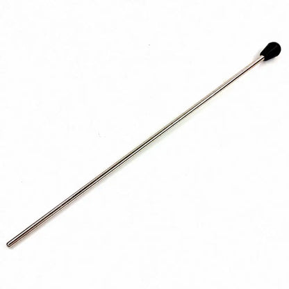 Silver metal tuning fork with black rubber tip for bass saxophone bracket and stand bass accessories type beat music use