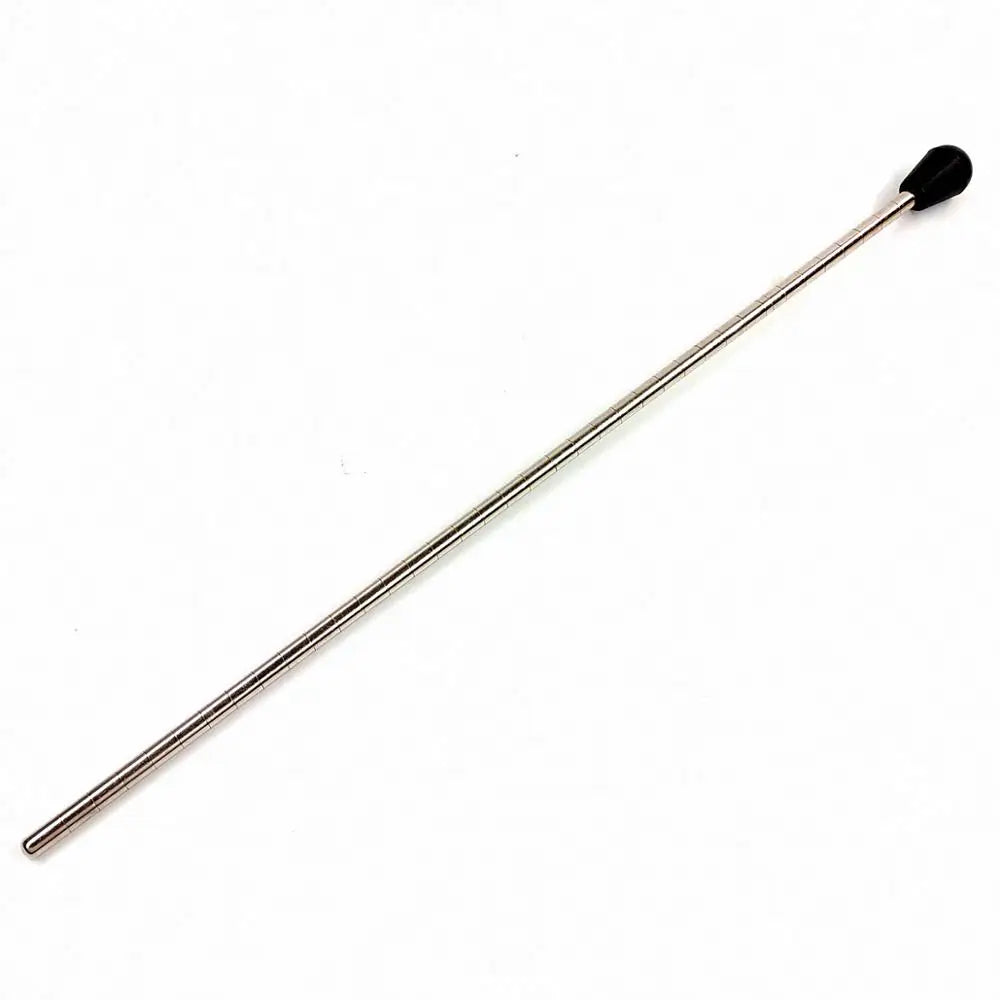 Silver metal tuning fork with black rubber tip for bass saxophone bracket and stand bass accessories type beat music