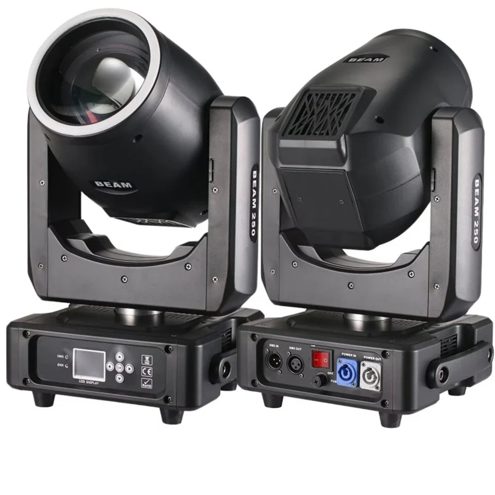 Black beam 250 professional dmx stage lighting fixtures with silver accents for wedding nightclub lamp beam 20r 380w effects