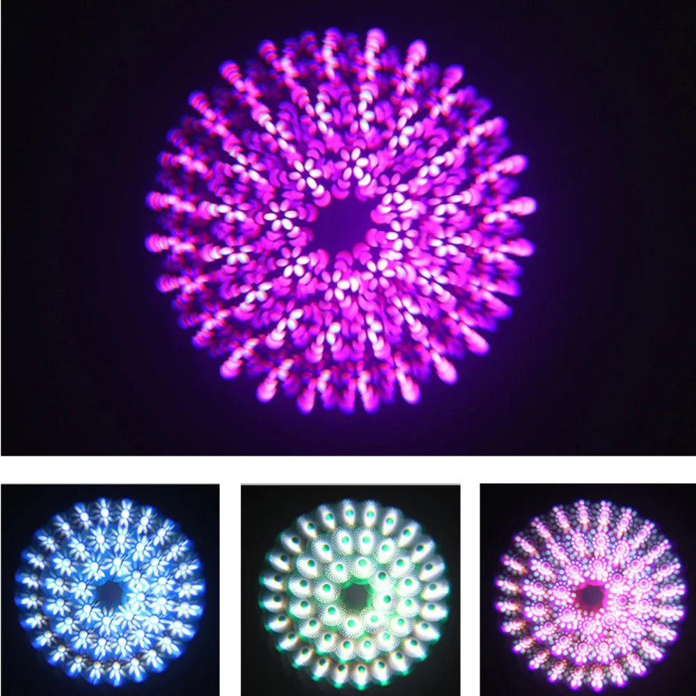 A beam 20r 380w dmx stage lighting fixture with circular led bulbs emitting vibrant purple hues for wedding nightclub lamp use