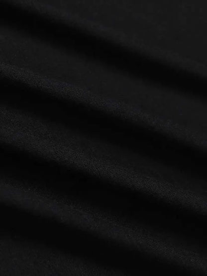 Black satin fabric with smooth glossy finish and subtle sheen featured in bees hip hop original design gifts t shirt