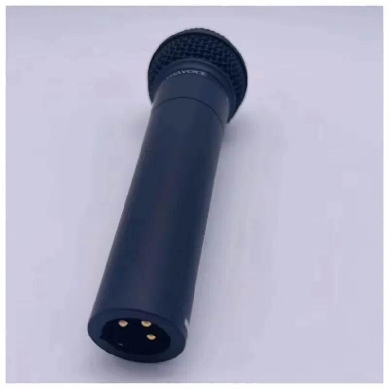Black behringer xm8500 dynamic cardioid vocal microphone karaoke handheld with mesh grille and three-pin xlr connector