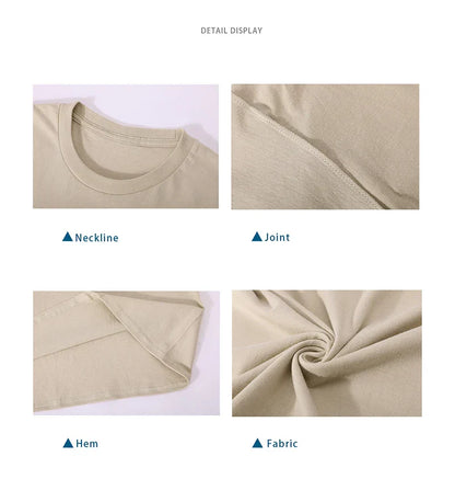 Beige hip hop frank cotton t shirt with soft smooth texture and neatly stitched neckline womens tops novelty design