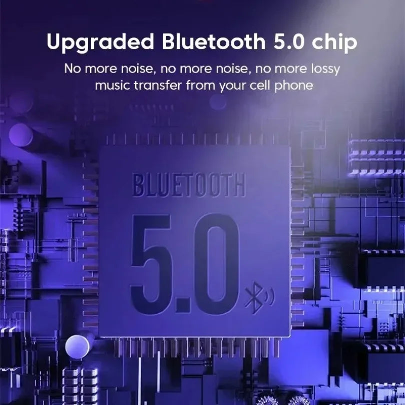 Upgraded bluetooth 5.0 chip with metallic finish on circuit board for mp3 car bluetooth dual usb car kit charger