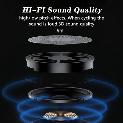 Black and gold speaker driver components of a wireless motorcycle helmet showcasing high-fidelity sound for music player moto