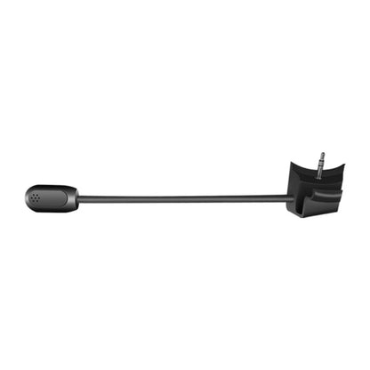 Black ergonomic headset microphone with matte finish and adjustable boom arm for bose-qc35 qc35ii headset accessories